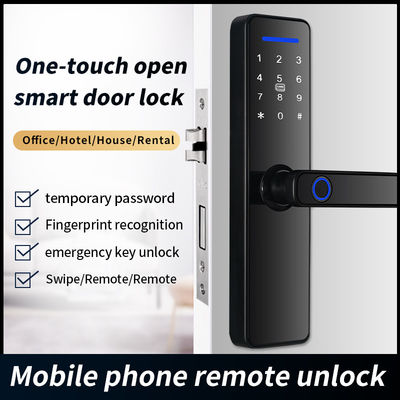 Intelligent Fingerprint Key Password Card Tuya Smart Home Door Lock for Steel Door VILLA