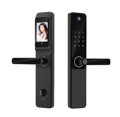 S802Pro HD Camera Inteligente Tuya Biometric Fingerprint IC Card Key Smart Home Door Lock With WiFi Connectivity