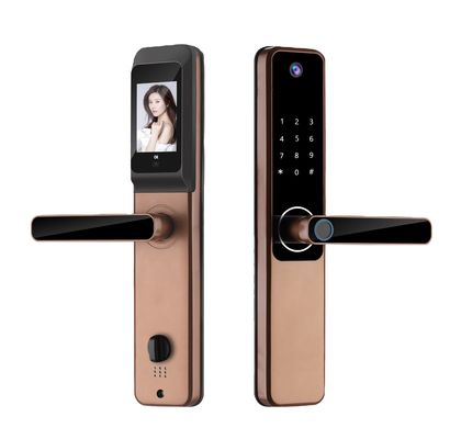 S802Pro HD Camera Inteligente Tuya Biometric Fingerprint IC Card Key Smart Home Door Lock With WiFi Connectivity