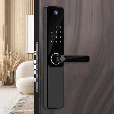 S802Pro HD Camera Inteligente Tuya Biometric Fingerprint IC Card Key Smart Home Door Lock With WiFi Connectivity