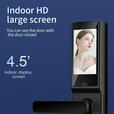Qleung S819-2Max Tuya WiFi Fingerprint Card Key Code Smart Door Lock With Video Calling