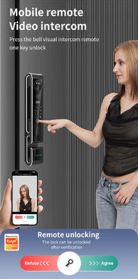 S666max 3D Face ID Recognition Door Lock With Video Calling Card Key Code Multi-unlock Ways