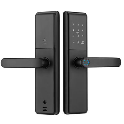 Qleung S851 Smart Home Door Lock Tuya APP Remote control Fingerprint Password Card Key Unlock