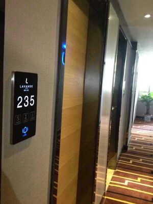 Hotel Project LED Customized Logo Language Room Number Door Signs Touch Switch Floor Signs Door Plate With DND Switch Light
