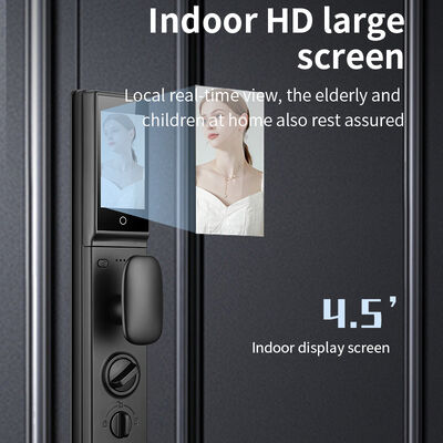 S931MAX 3D Face Recognition Tuya Active Video Calling Smart Door Lock with 6068-24*240mm Mortise