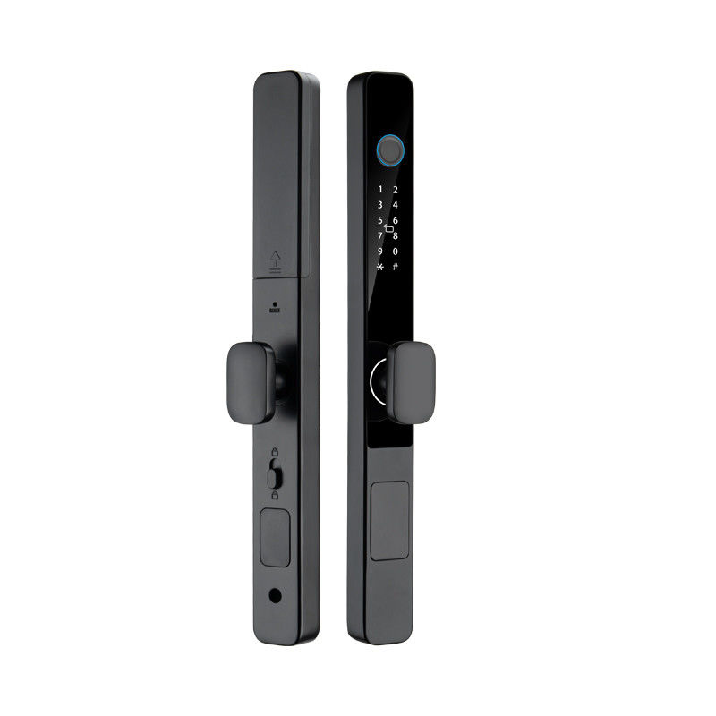 Qleung S608 Waterproof TTlock Tuya Smart Key Digital Locks Fingerprint Aluminum Electric Sliding Glass Door Home