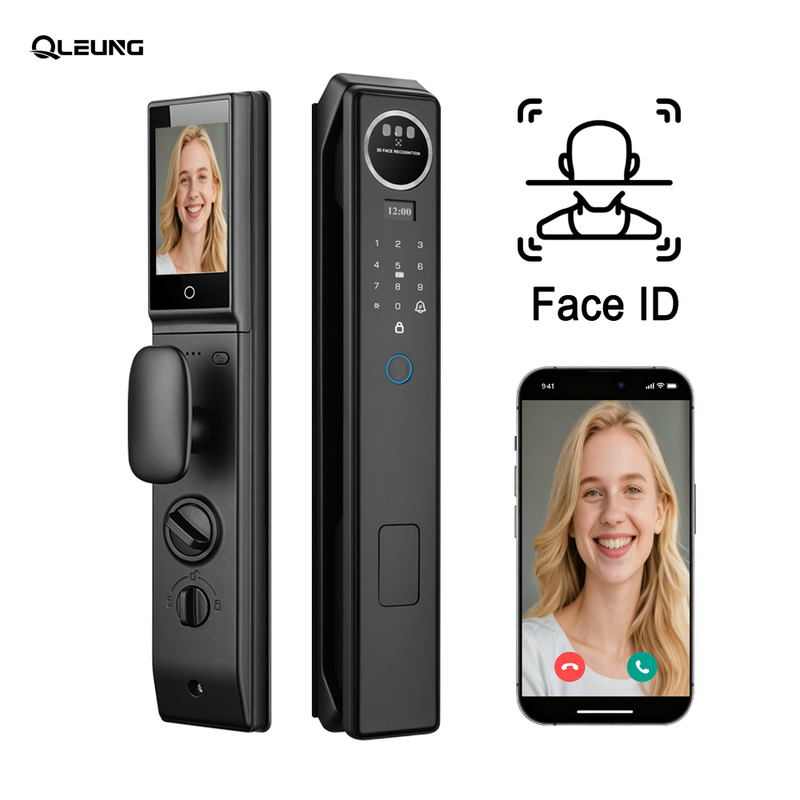Qleung S959max Smart Door Lock with Cloud Data Storage WiFi Network and Emergency Power USB