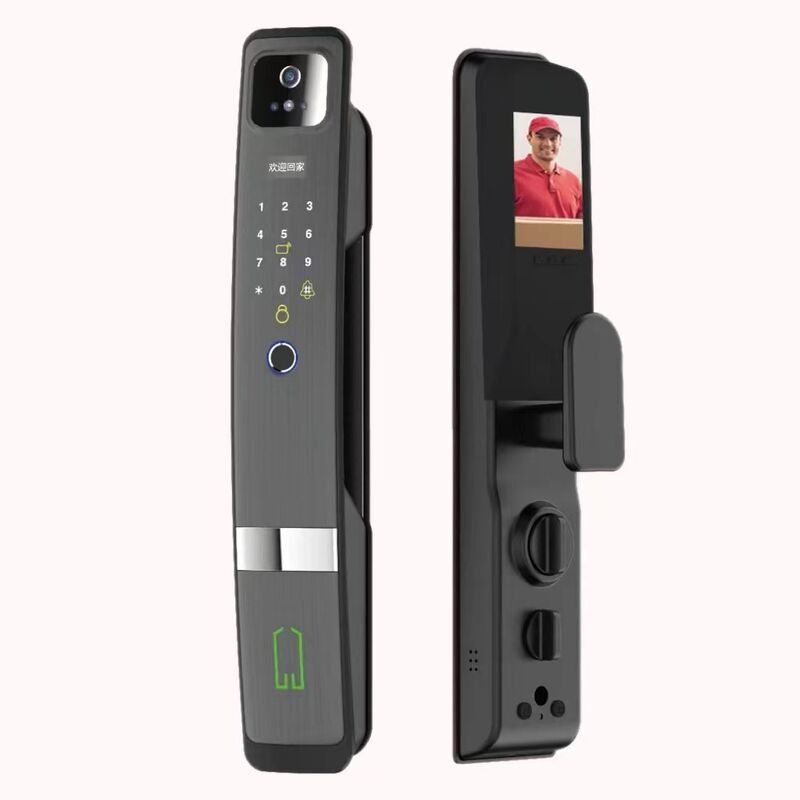 QL-S924MAX 3D Face Tuya Wifi Cerradura Inteligente Fingerprint Password Key Code Smart Door Lock with Camera