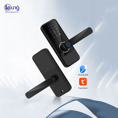 S810 ऑटोमैटिक फिंगरप्रिंट डोर लॉक एल्यूमीनियम मिश्र धातु टेम्पर्ड ग्लास