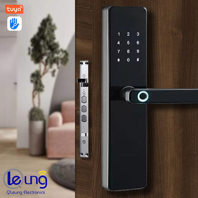 स्टील के दरवाजे के लिए लाल कांस्य जिंक मिश्र धातु Tuya TTlock स्मार्ट लॉक