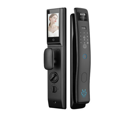 Qleung S958max के साथ Cerradura 3D फेस आईडी बुद्धिमान Tuya वाईफाई वीडियो कॉलिंग फिंगरप्रिंट पहचान कार्ड कुंजी कोड स्मार्ट डोर लॉक