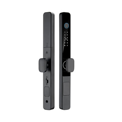 Qleung S608 वाटरप्रूफ TTlock Tuya स्मार्ट कुंजी डिजिटल ताले फिंगरप्रिंट एल्यूमीनियम इलेक्ट्रिक स्लाइडिंग ग्लास दरवाजा घर