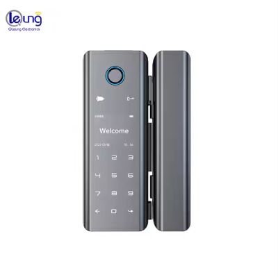 Tuya Smart Door Lock for Glass Doors with Easy Installation Fingerprint Unlock and APP Remote Control